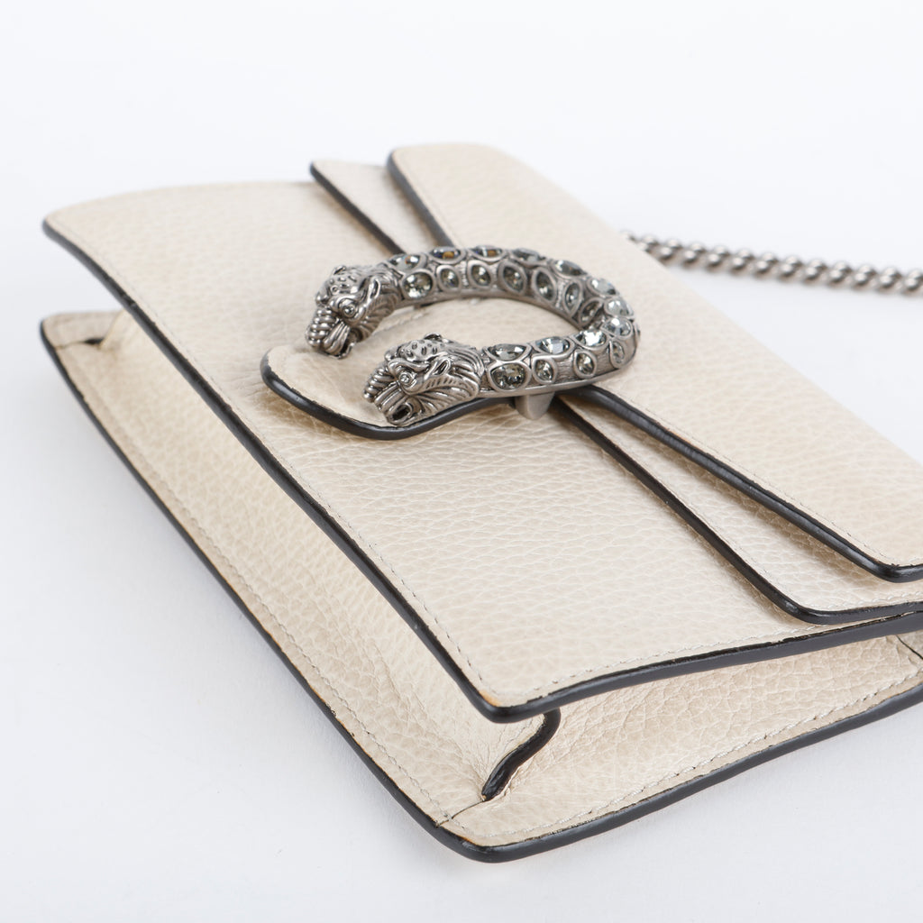 Super Mini Dionysus Wallet on Chain, Cream