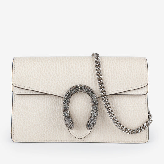 Super Mini Dionysus Wallet on Chain, Cream
