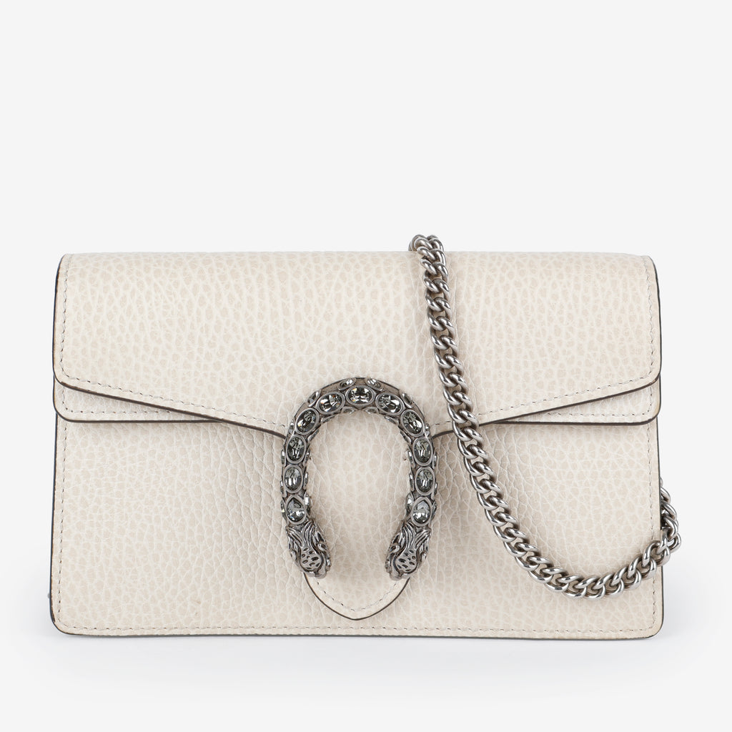 Super Mini Dionysus Wallet on Chain, Cream