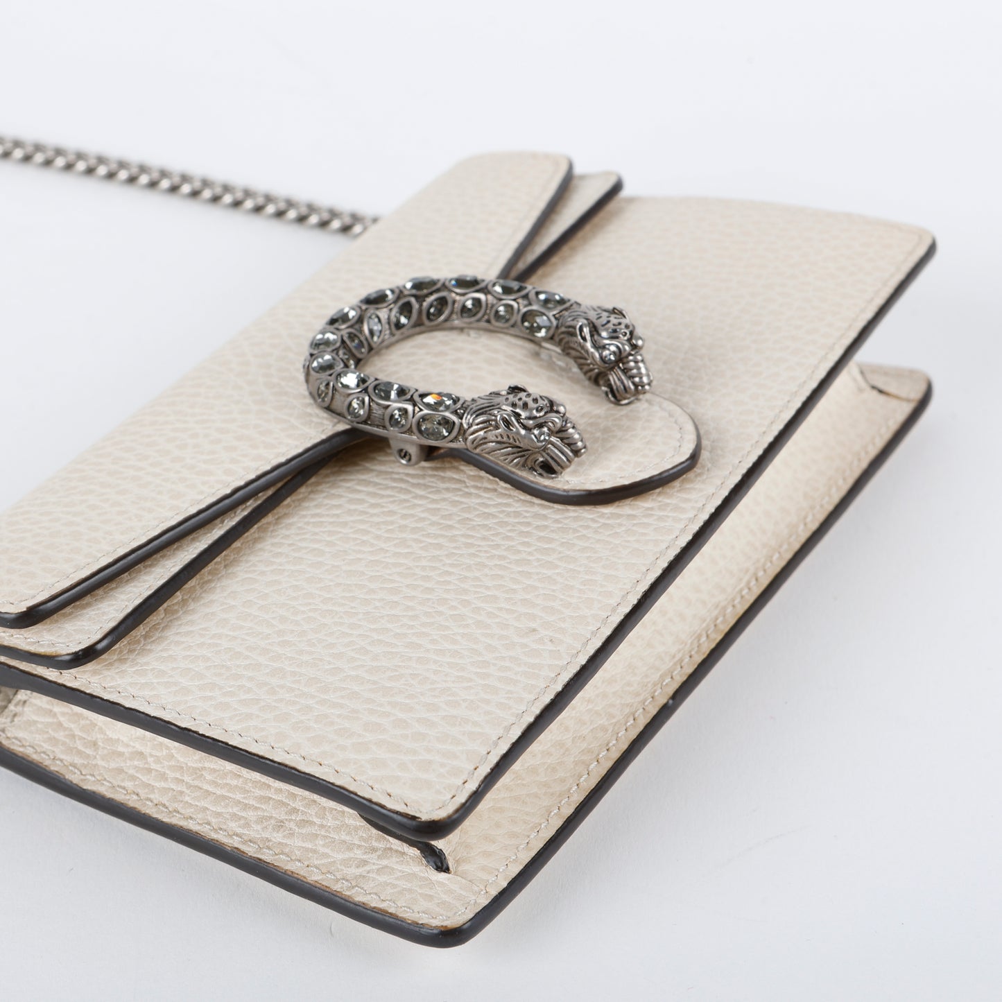 Super Mini Dionysus Wallet on Chain, Cream