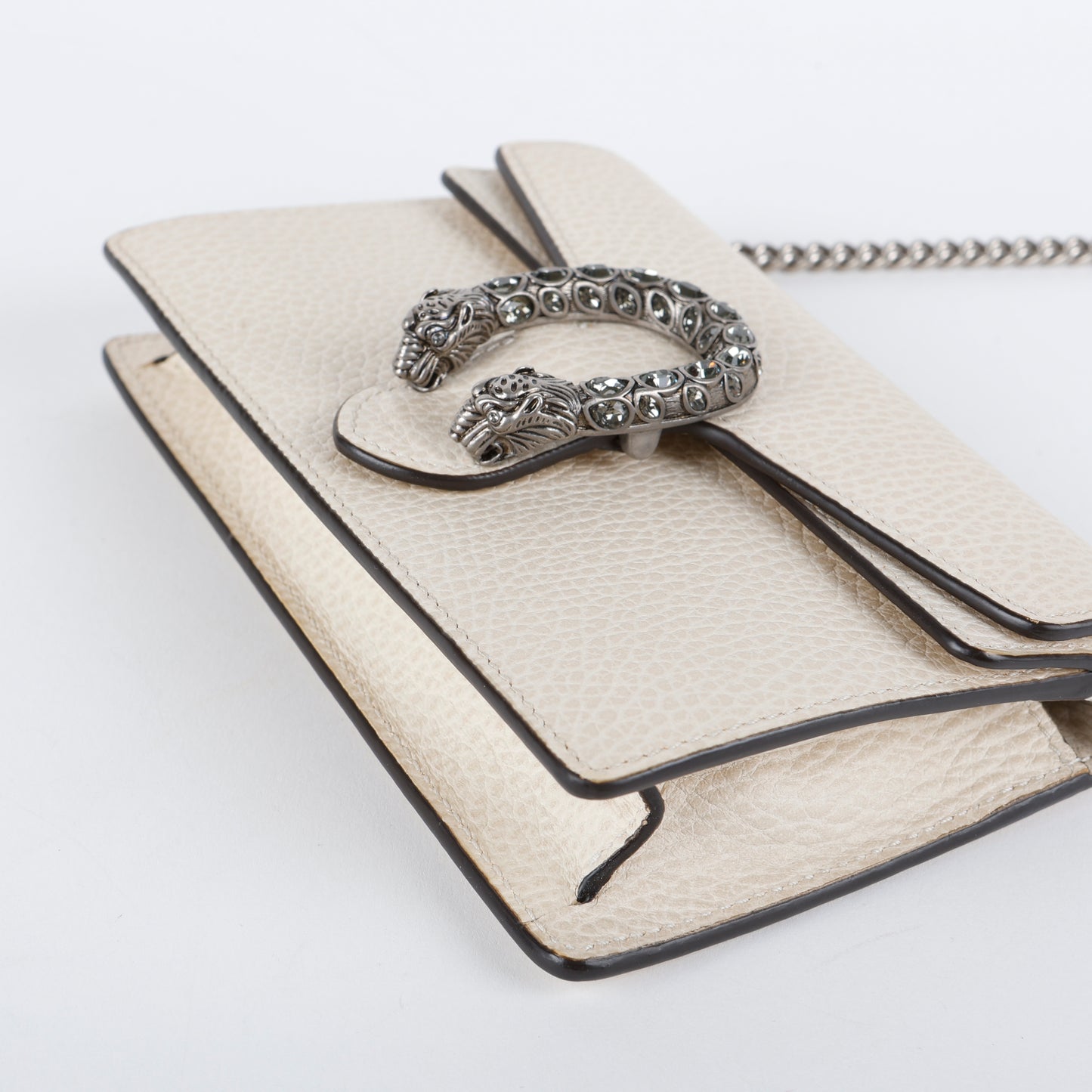 Super Mini Dionysus Wallet on Chain, Cream