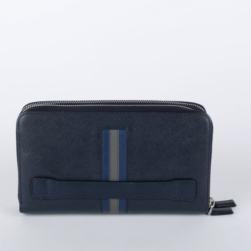Travel Document Wallet, Baltico Navy Saffiano 908