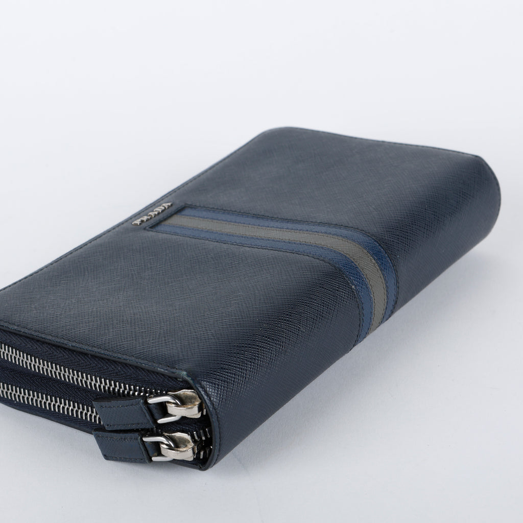 Travel Document Wallet, Baltico Navy Saffiano 908
