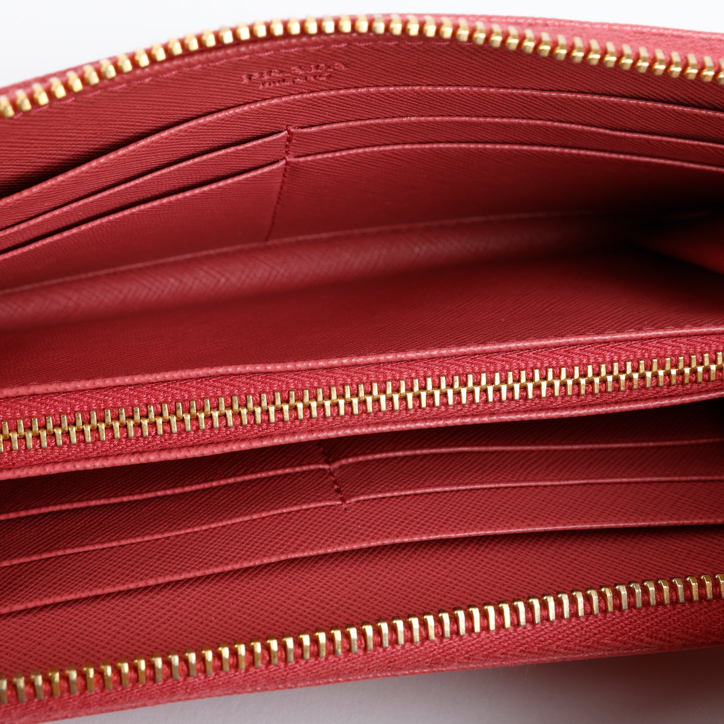 Zip Around Wallet, Fuchsia Saffiano