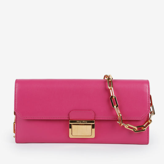 Long Wallet on Chain, Smooth Calfskin
