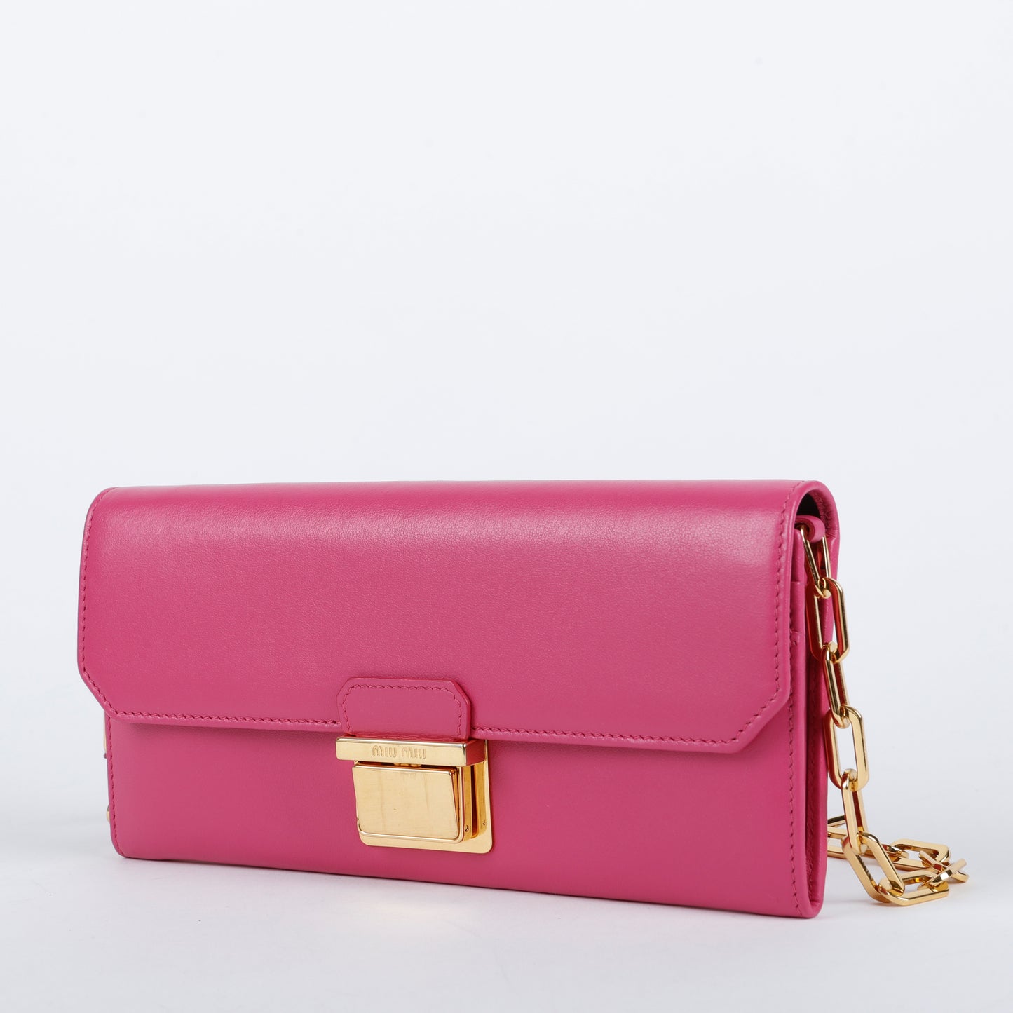 Long Wallet on Chain, Smooth Calfskin