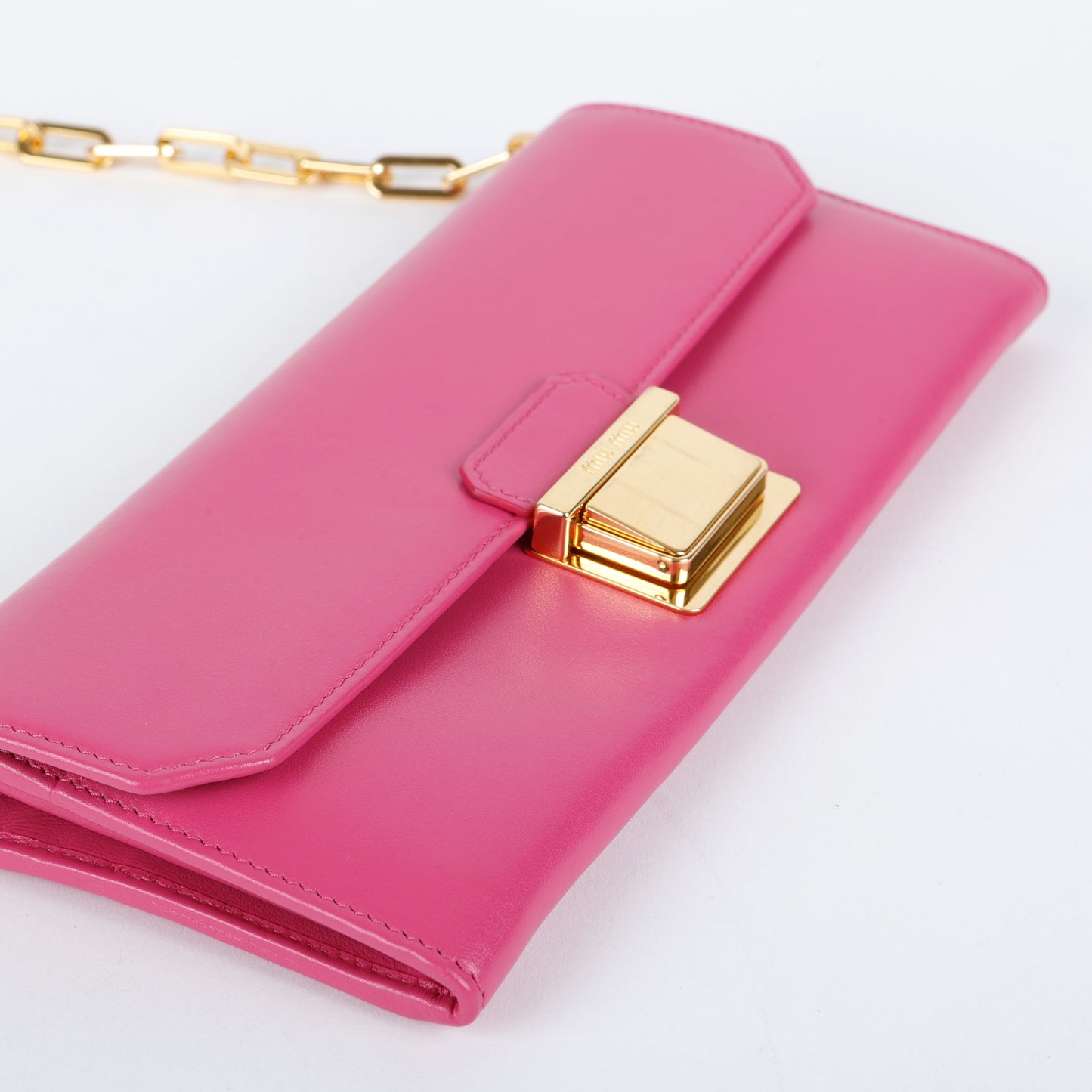 Long Wallet on Chain, Smooth Calfskin