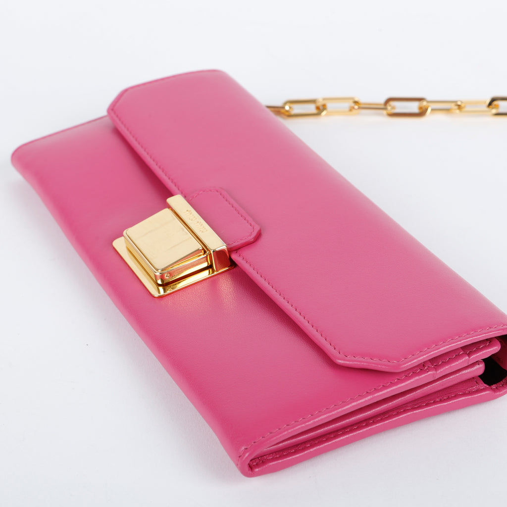 Long Wallet on Chain, Smooth Calfskin