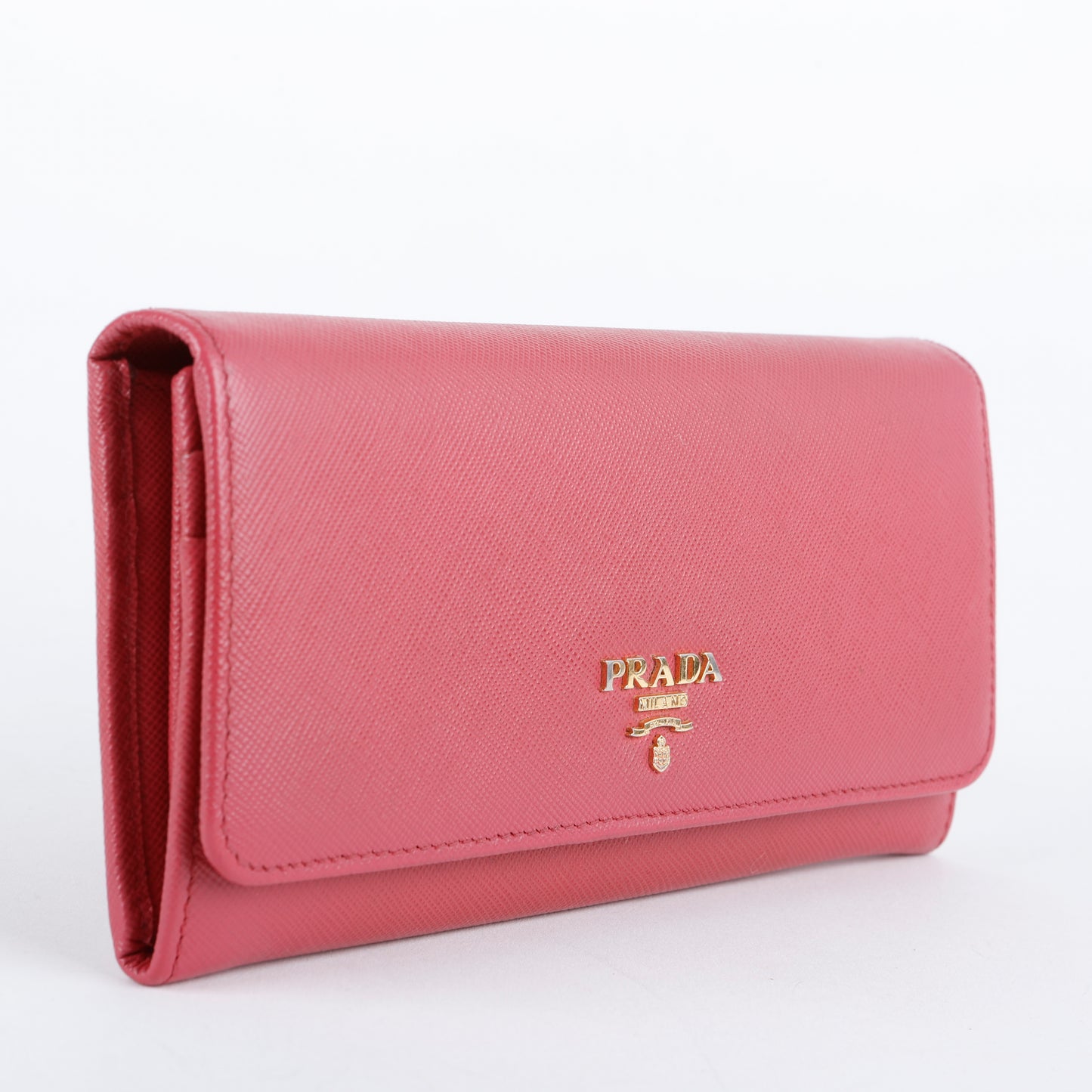 Continental Wallet, Fuchsia Saffiano