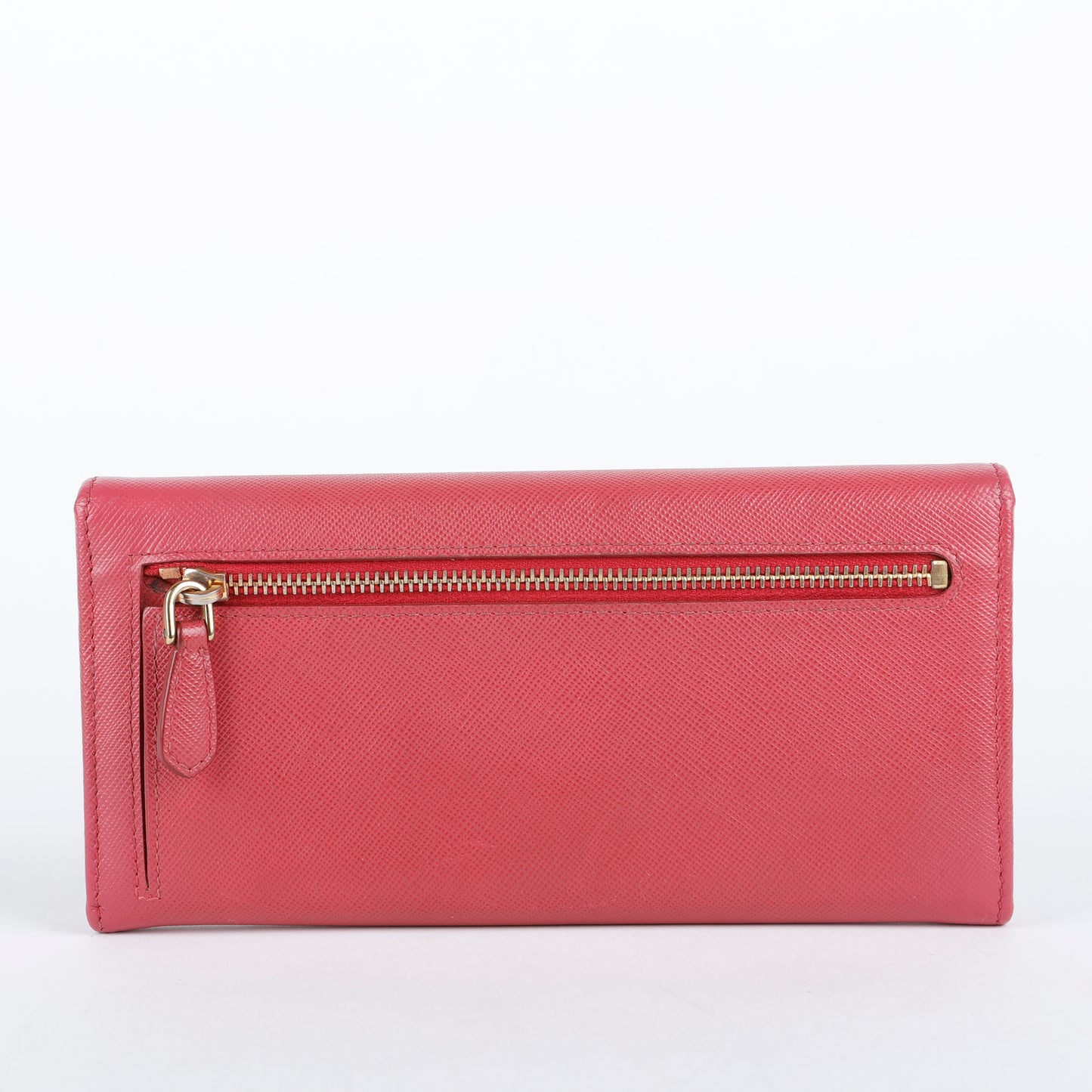 Continental Wallet, Fuchsia Saffiano