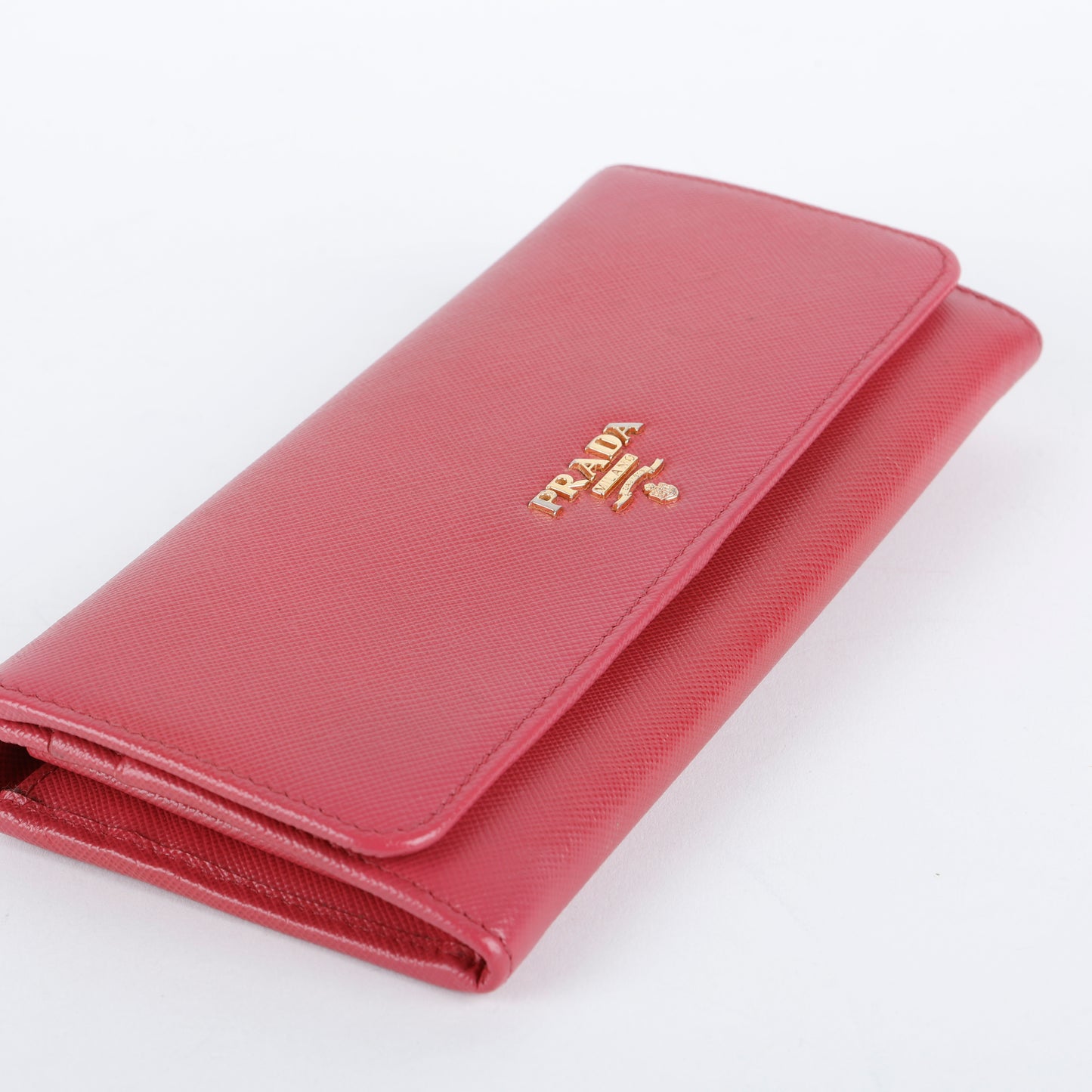 Continental Wallet, Fuchsia Saffiano