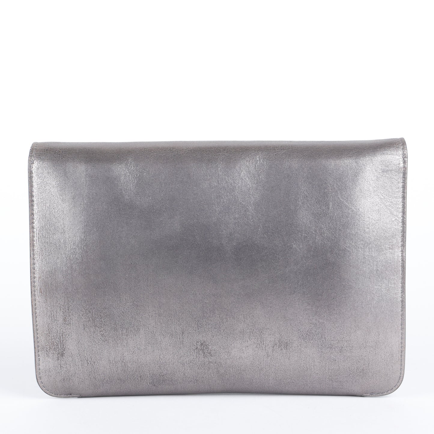 Shadow Soft Pouch on Chain, Silver