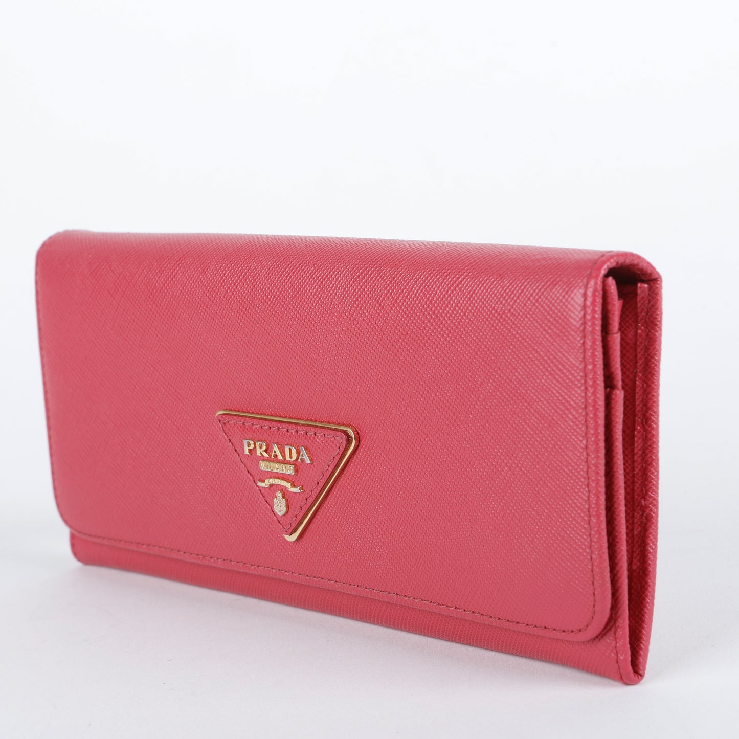 Continental Wallet, Fuchsia Saffiano