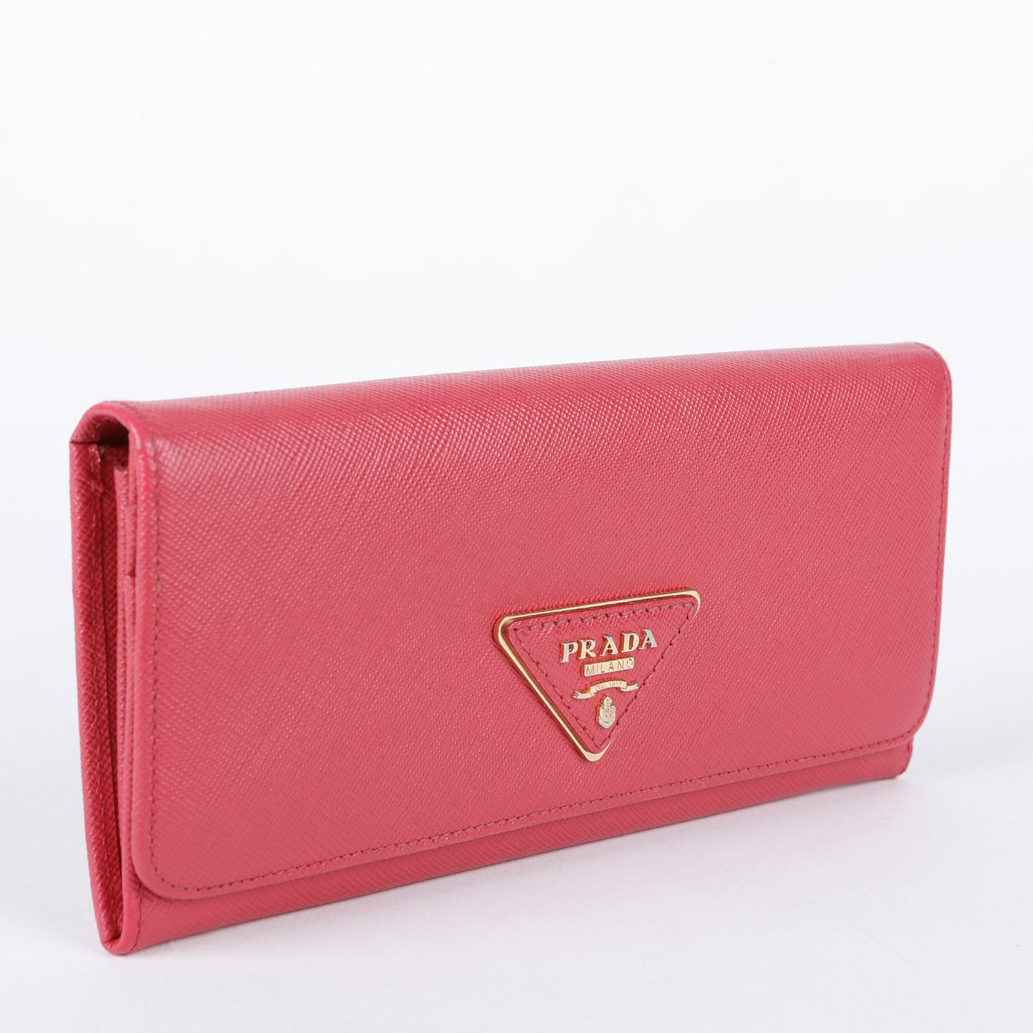 Continental Wallet, Fuchsia Saffiano