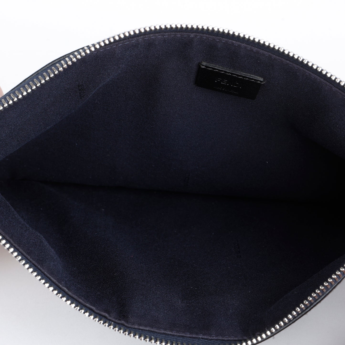 Elite Monster Eyes Pouch, Navy/Green Camo Calfskin