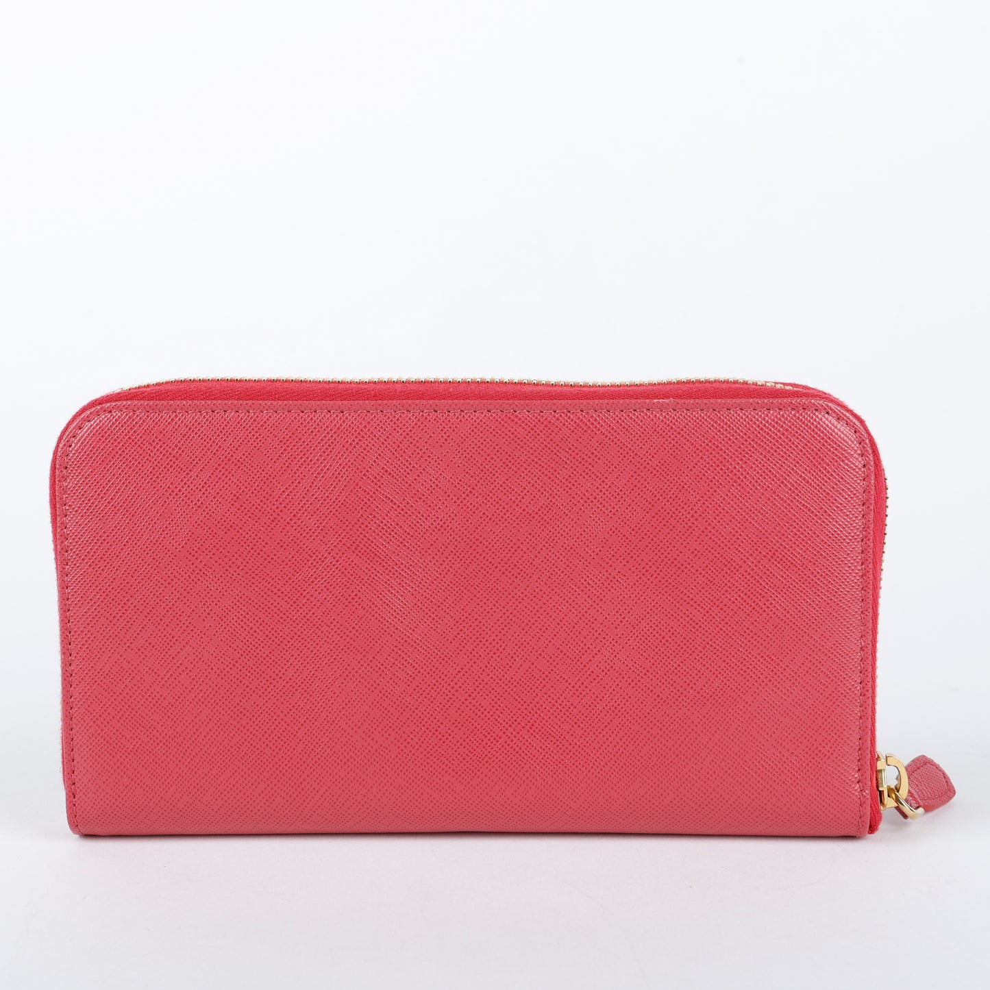 Fiocco Bow Continental Zip Wallet, Peonia Pink
