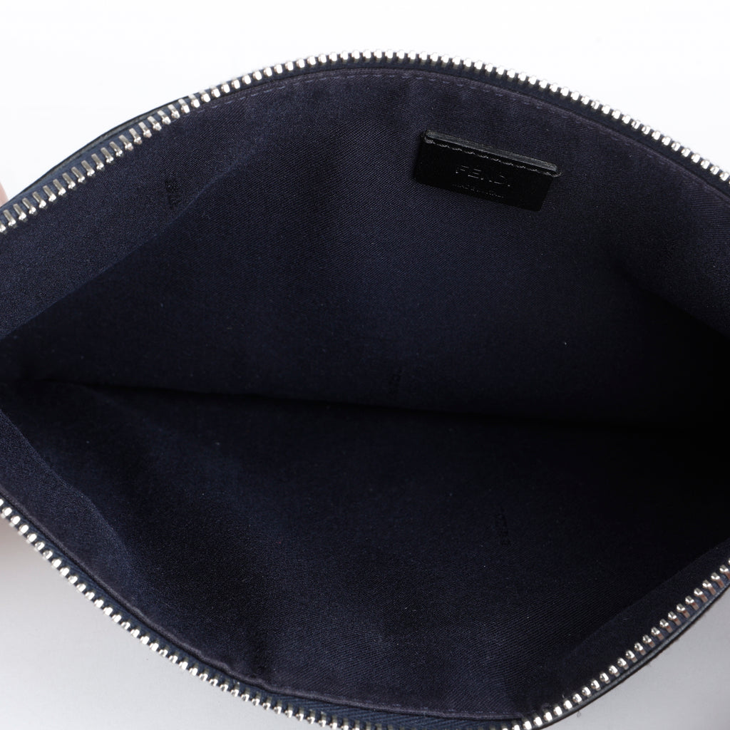 Elite Monster Eyes Pouch, Navy/Green Camo Calfskin