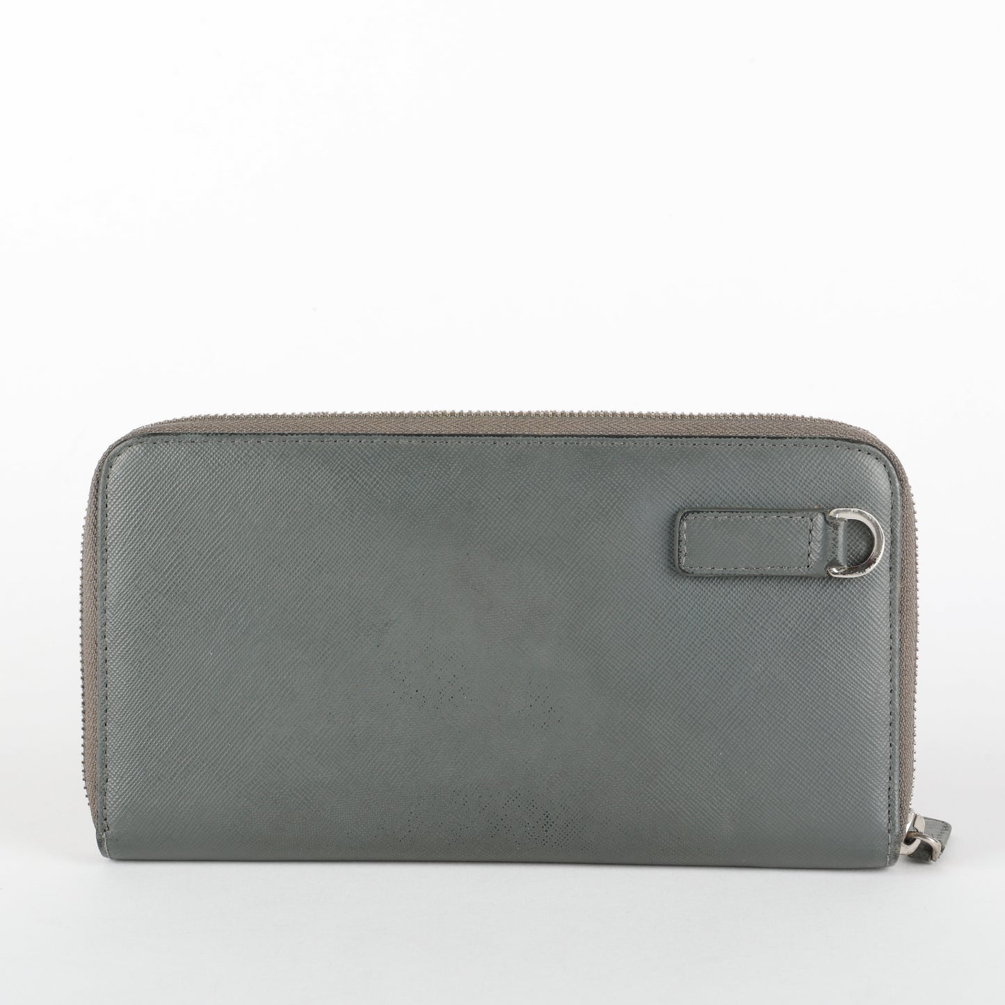 Bellhop Travel Zip Wallet, Grey Saffiano (missing strap)