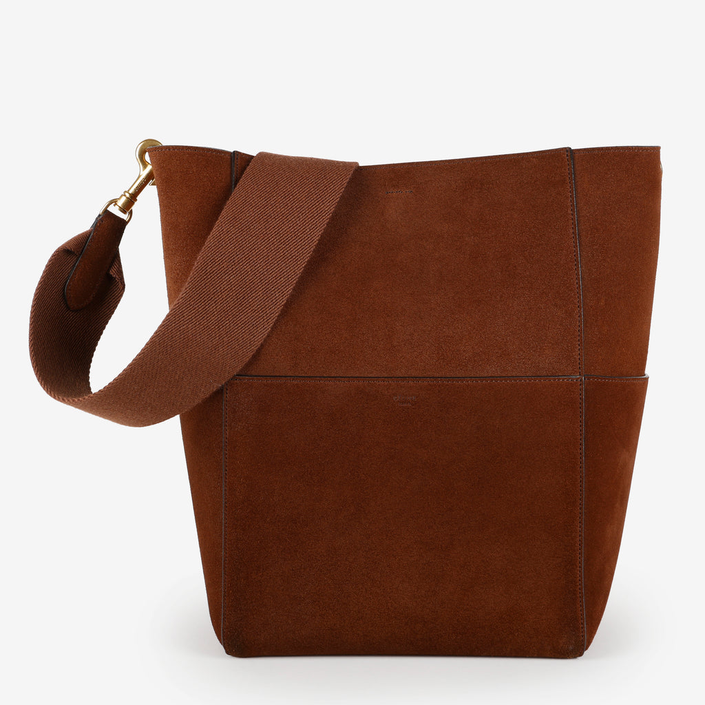 Large Suede Sangle, Brown