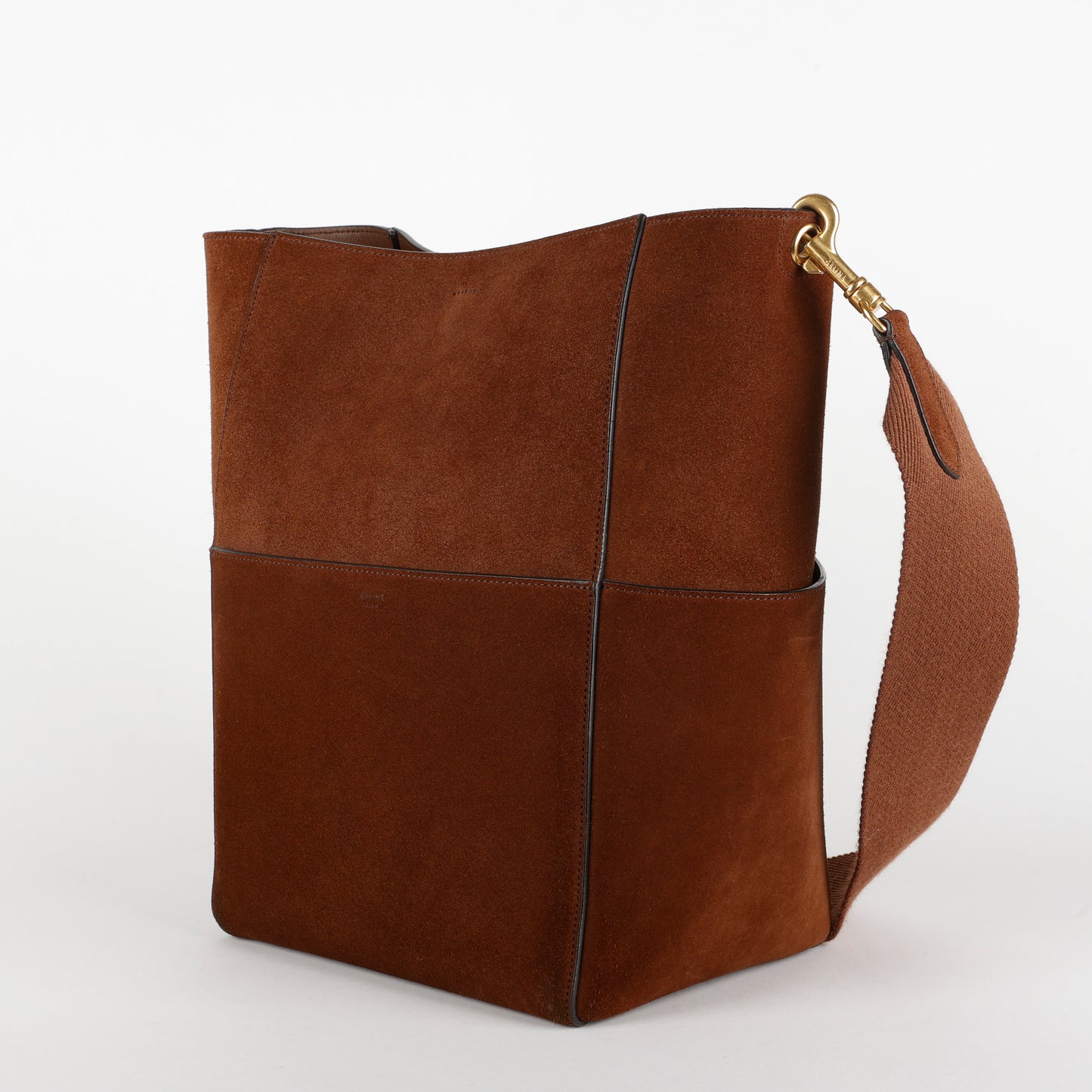 Large Suede Sangle, Brown