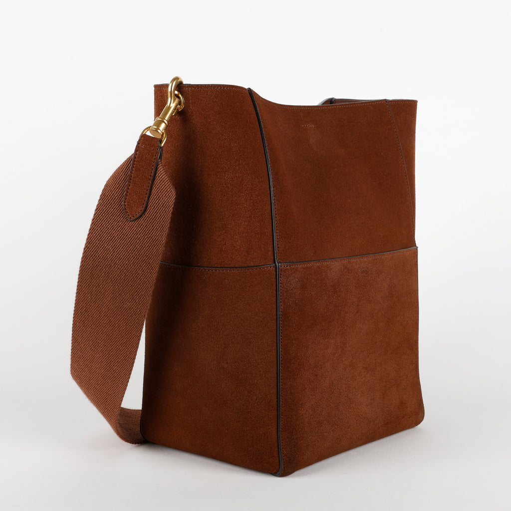 Large Suede Sangle, Brown