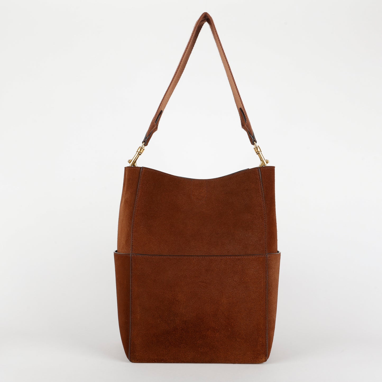 Large Suede Sangle, Brown