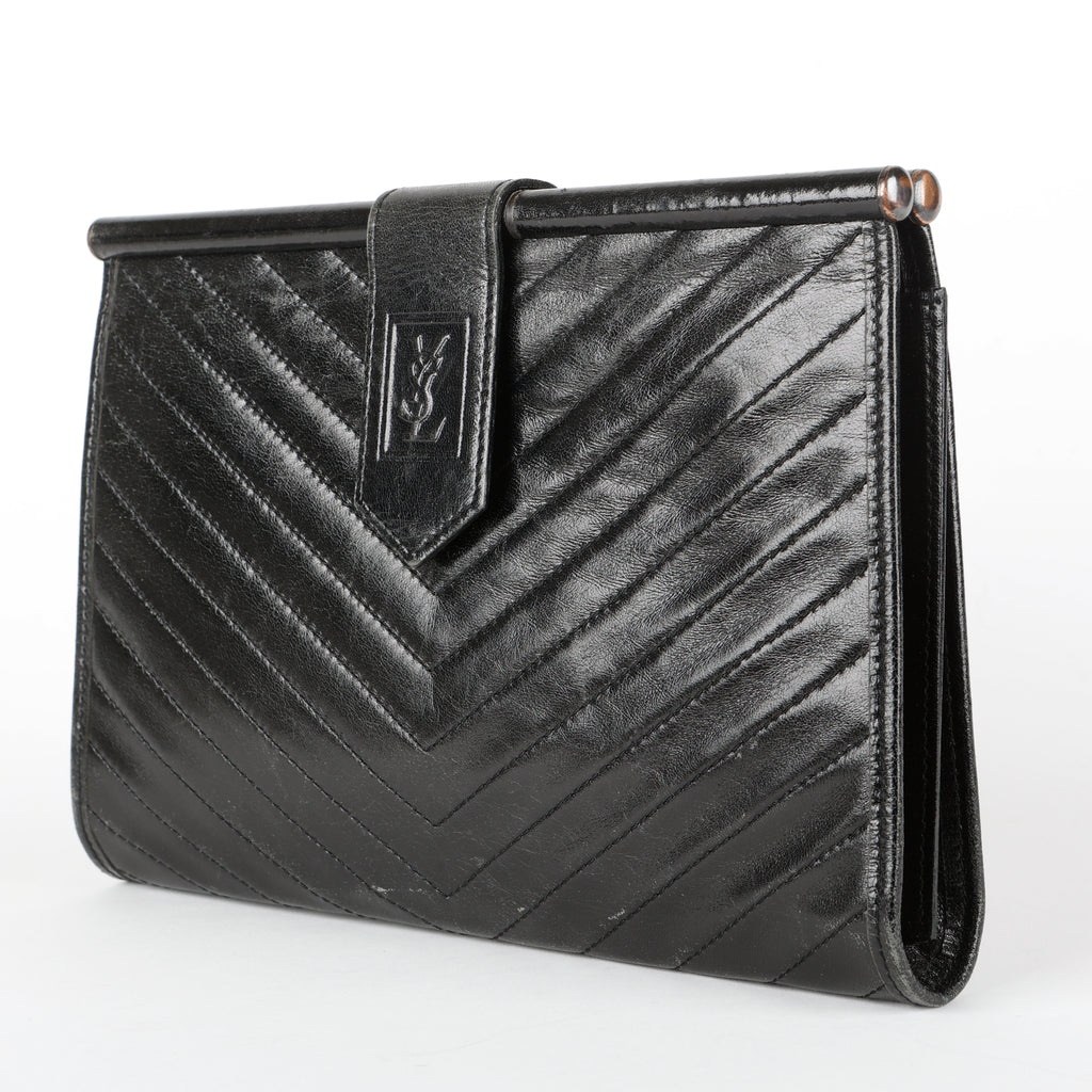 Vintage Black Clutch