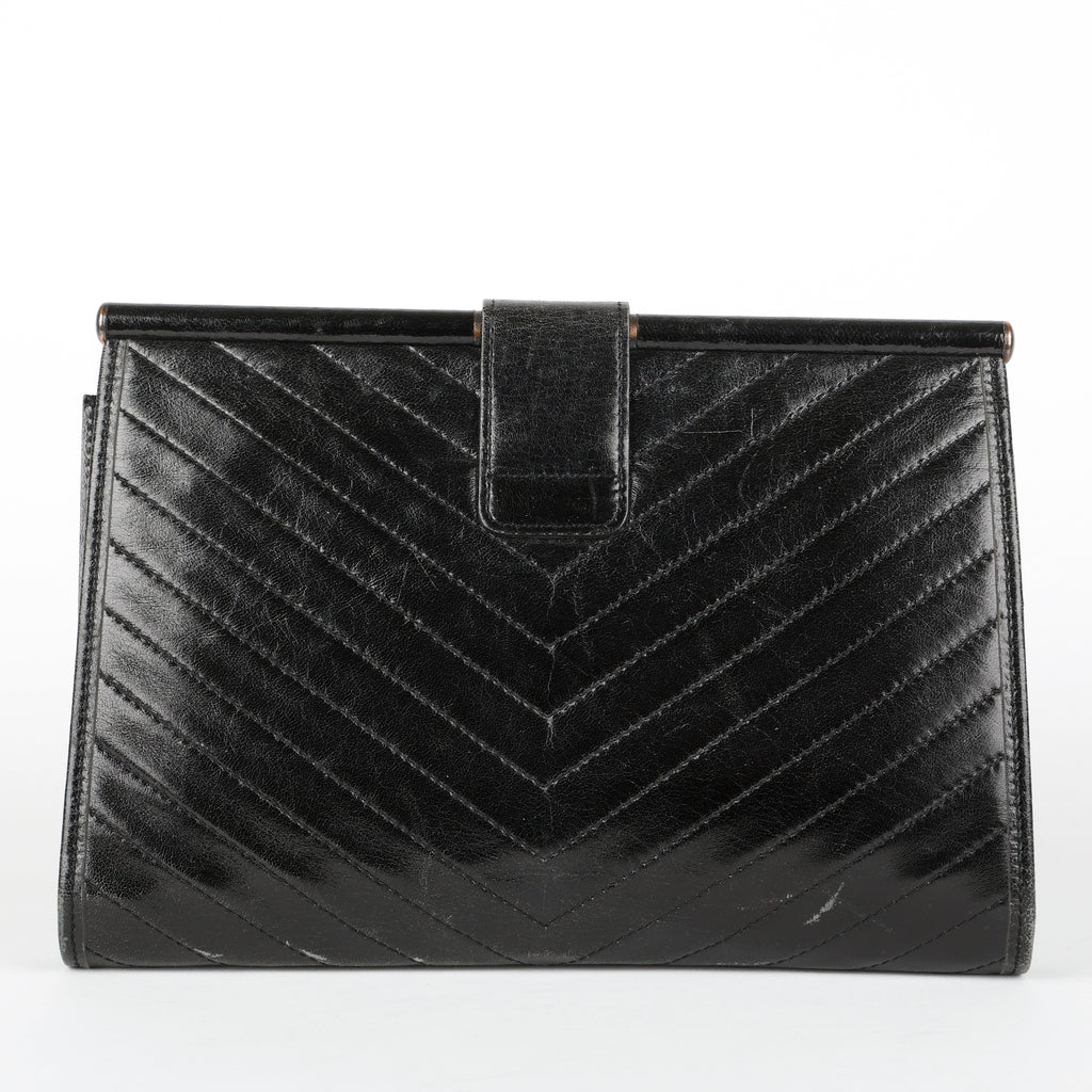 Vintage Black Clutch