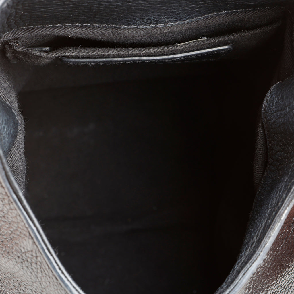 Olga Convertible Backpack, Black Calfskin