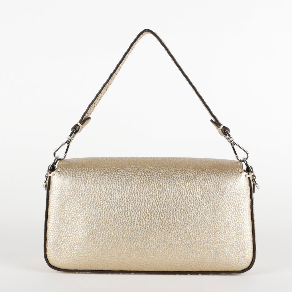 Medium Selleria Baguette NM, Gold Silver Hardware