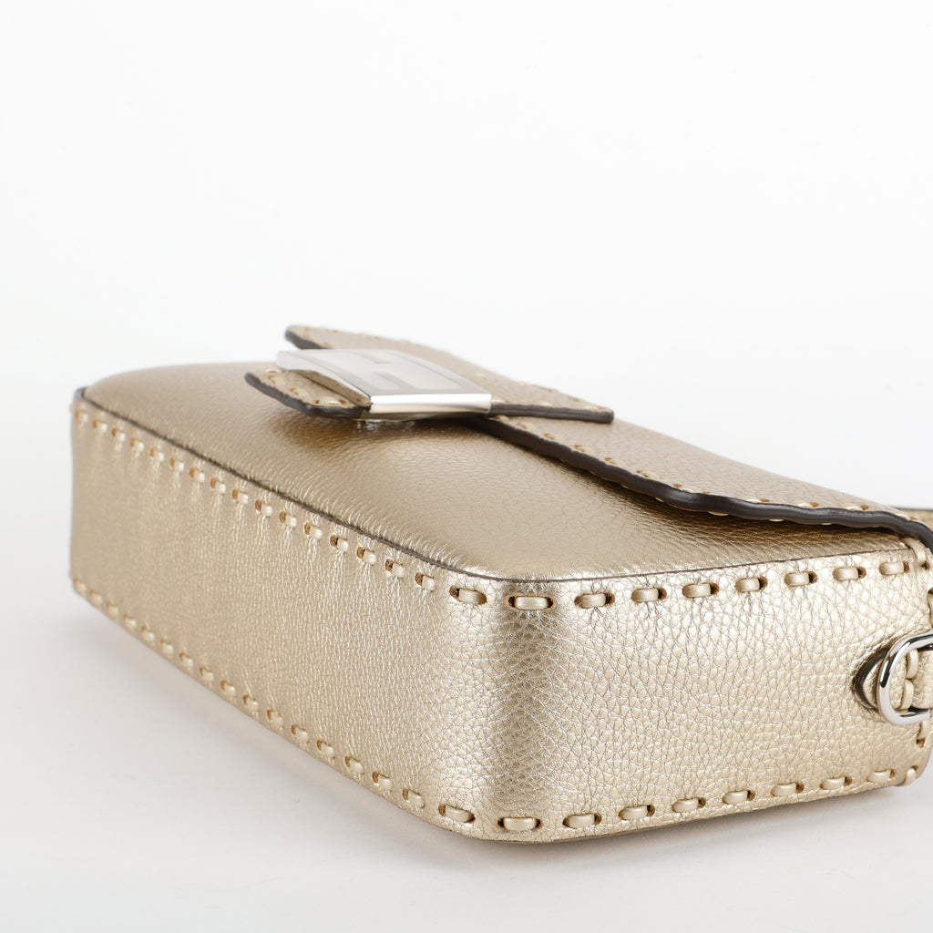 Medium Selleria Baguette NM, Gold Silver Hardware