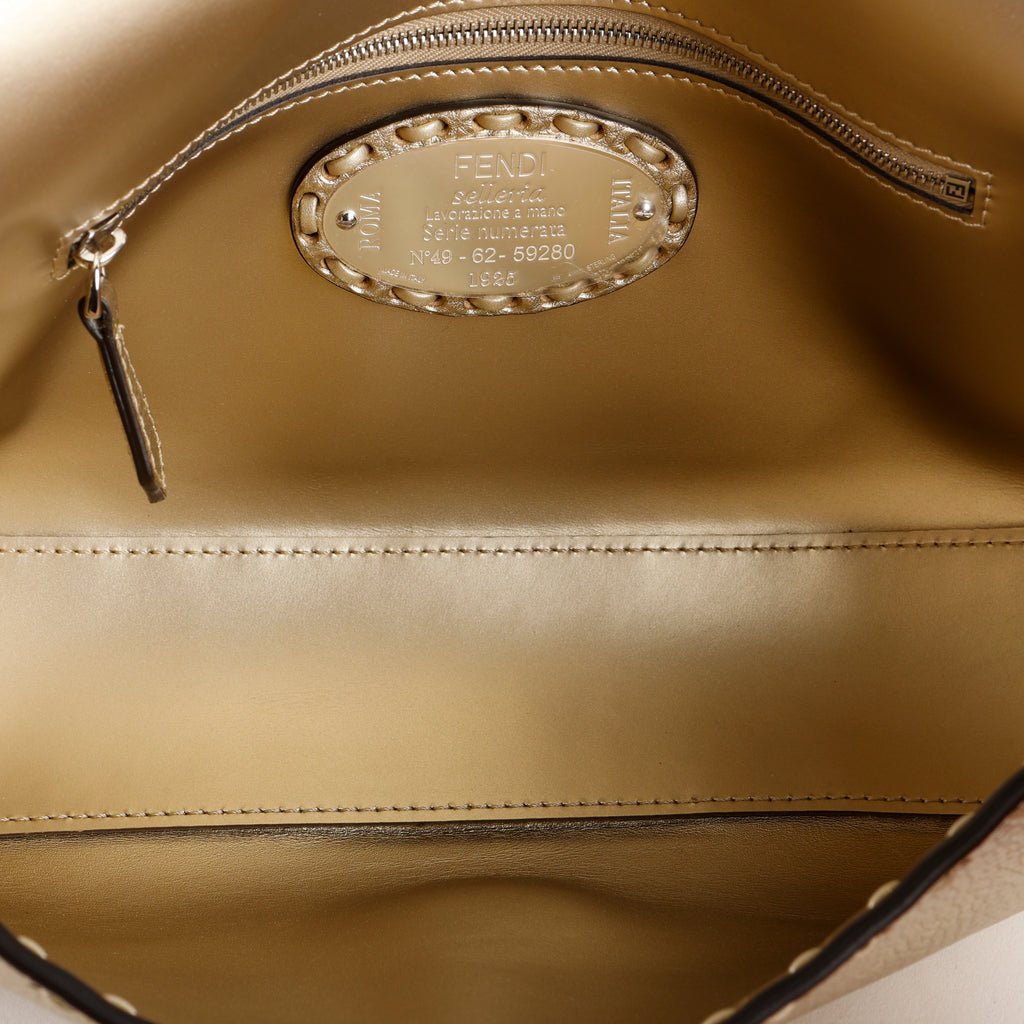 Medium Selleria Baguette NM, Gold Silver Hardware