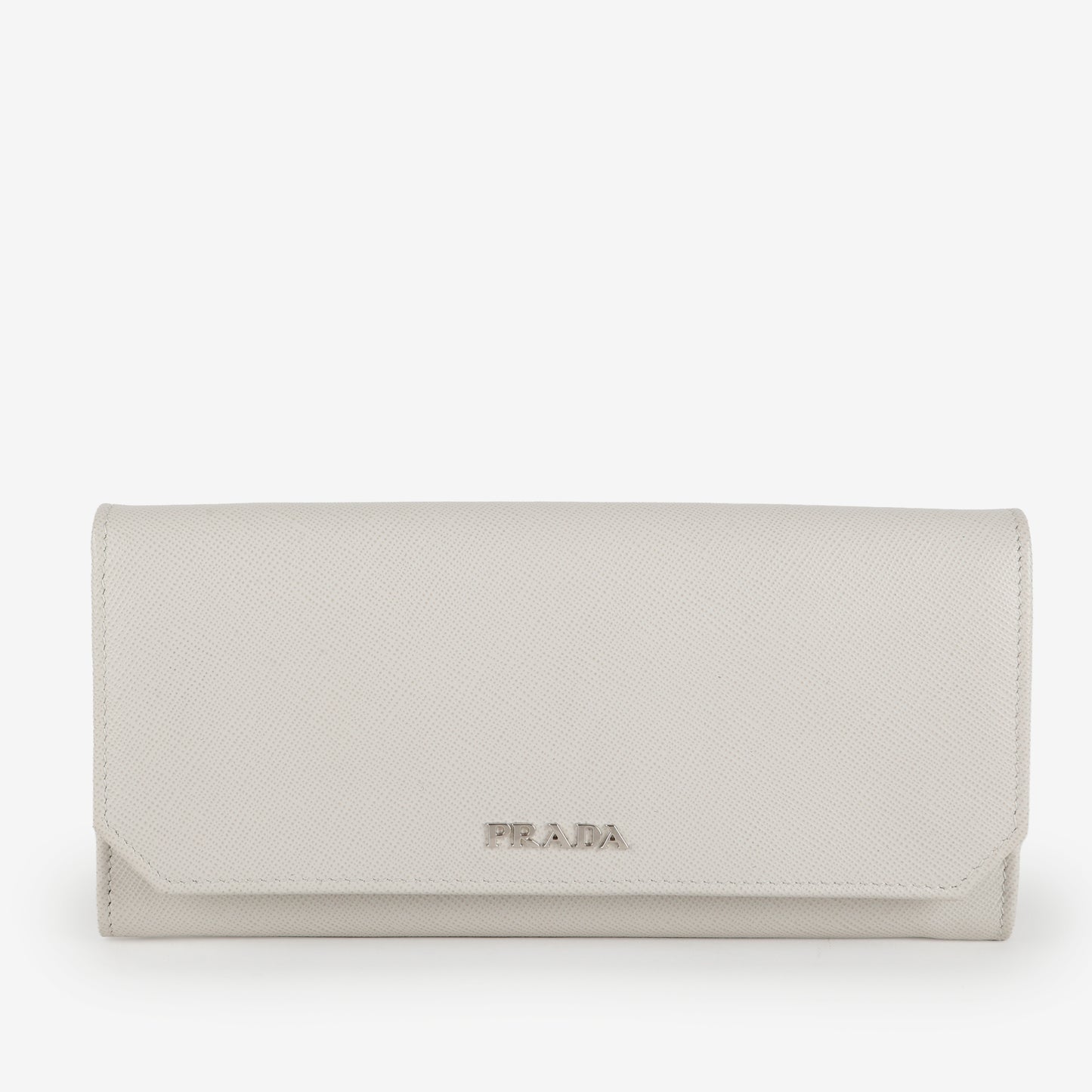 Continental Wallet, White Saffiano