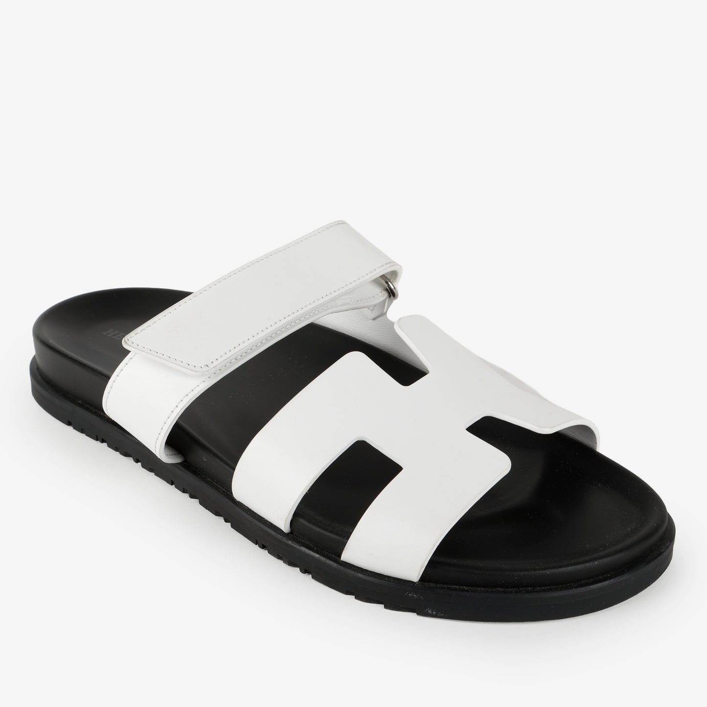 Chypre Sandals, White/Black (Size 40)