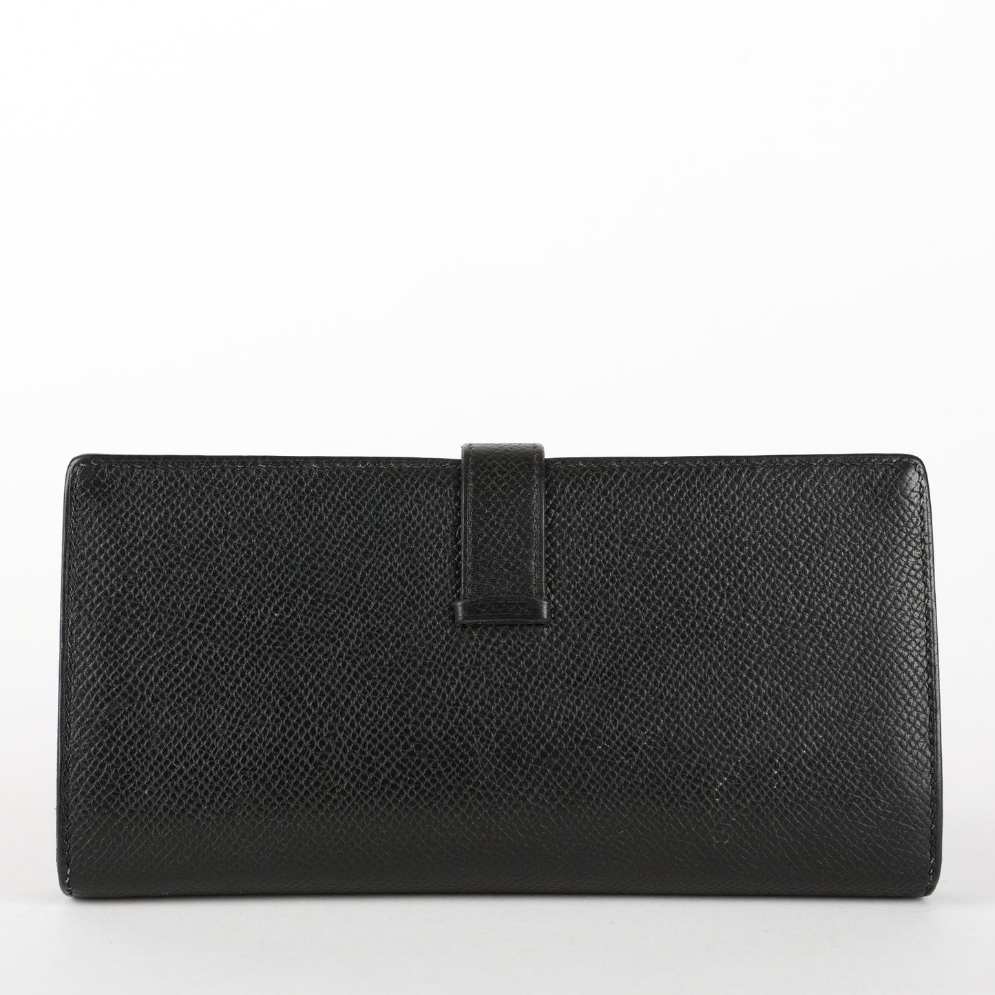 Tri-Fold Bearn Gusset Wallet, Noir Epsom