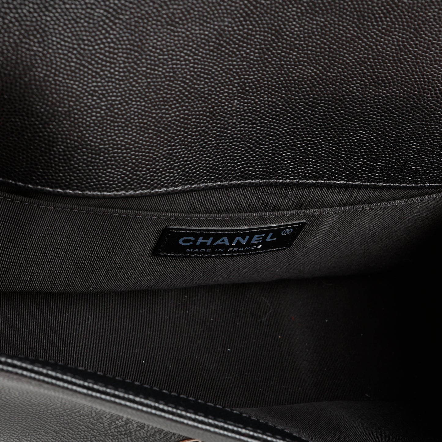 Old Medium Boy Bag, Black Caviar RHW
