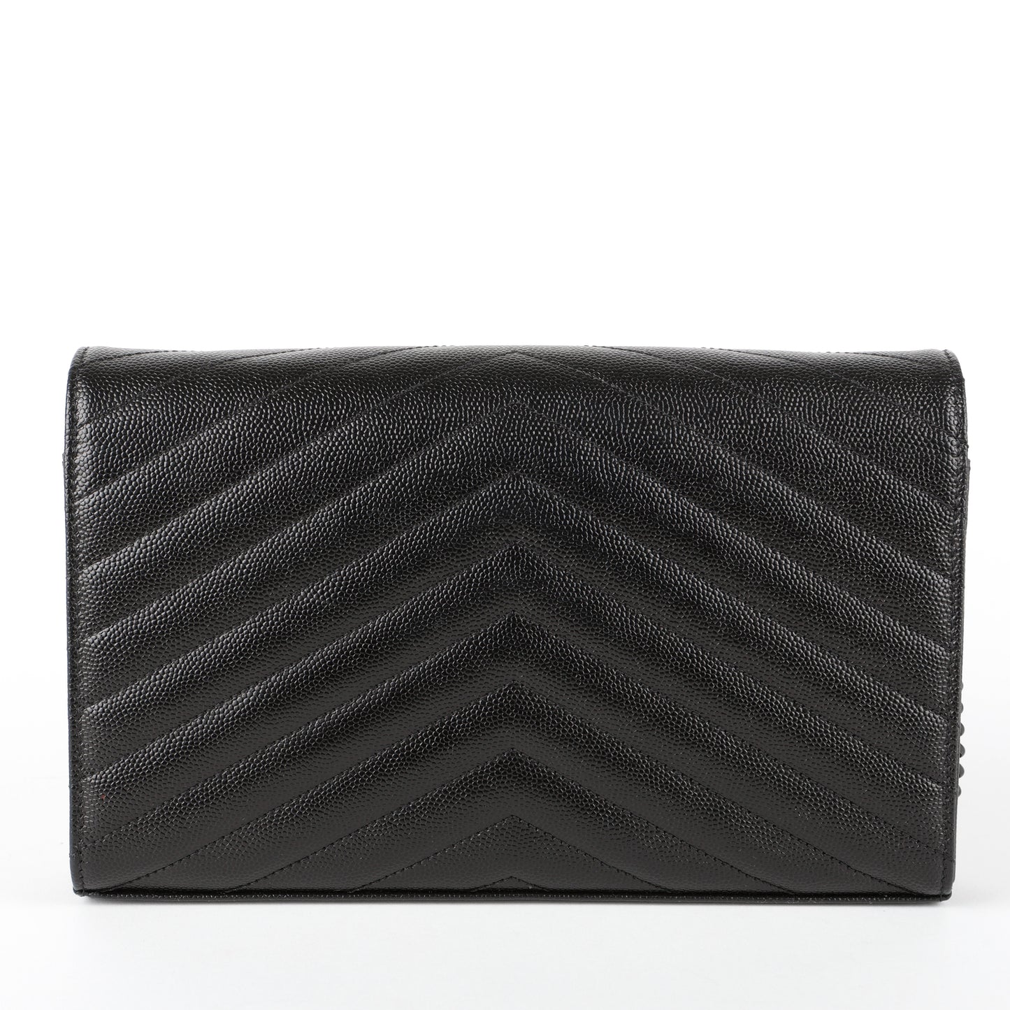 Monogram Wallet On Chain, Black Grain de Poudre