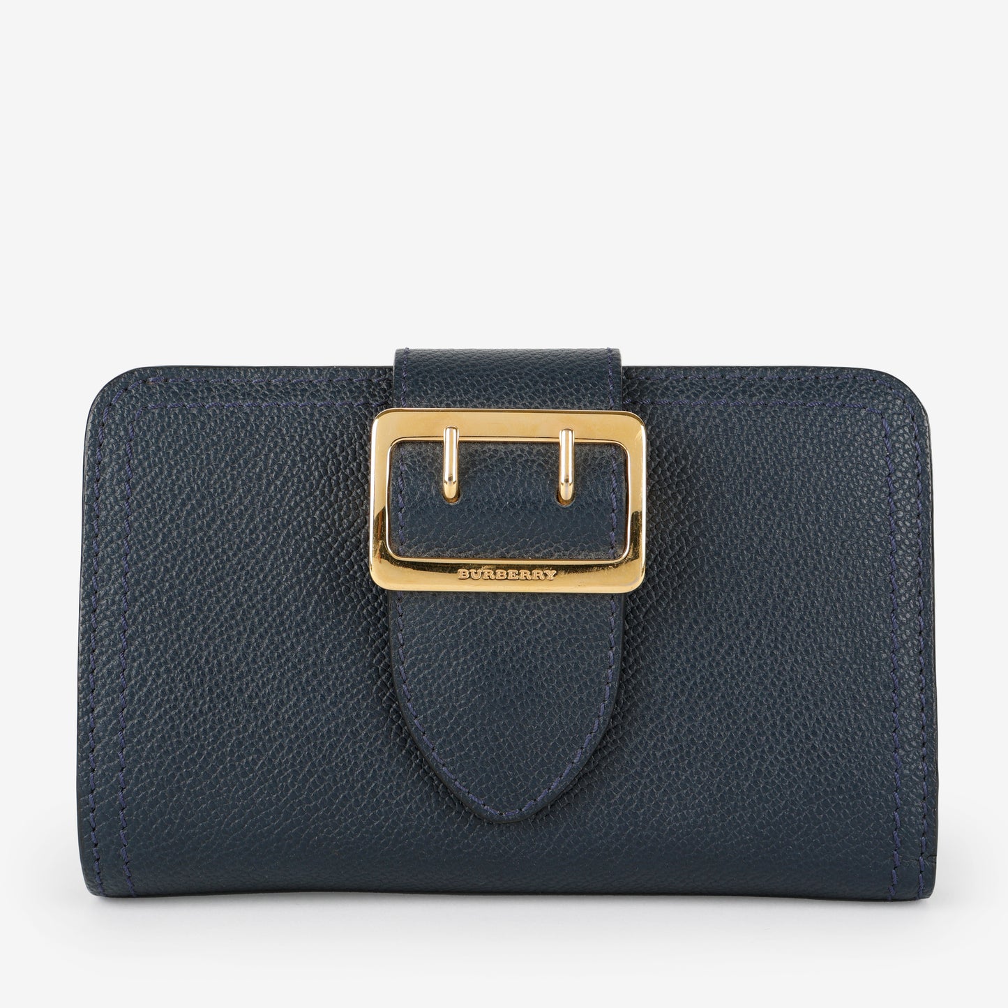 Buckle Medley Wallet, Nay Calfskin