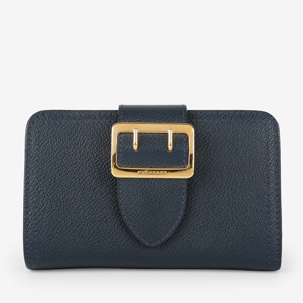 Buckle Medley Wallet, Nay Calfskin