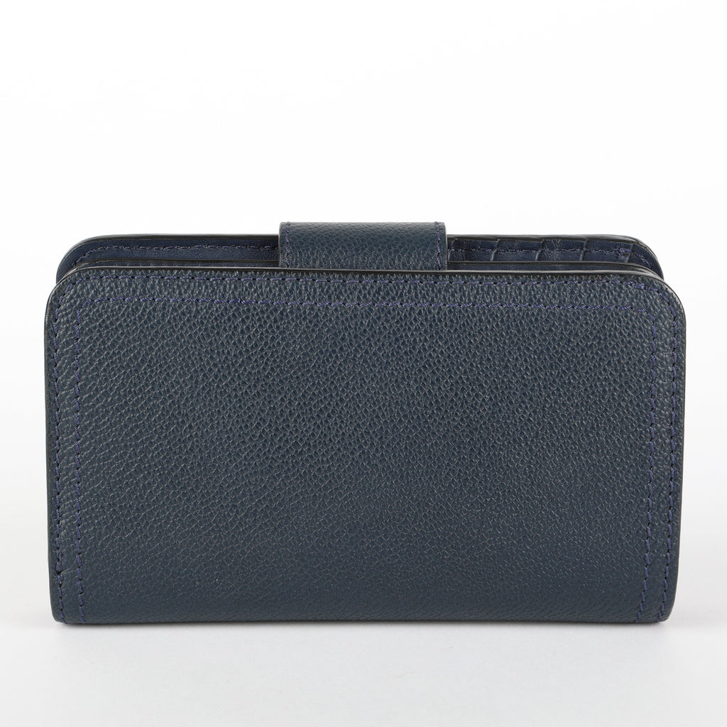 Buckle Medley Wallet, Nay Calfskin