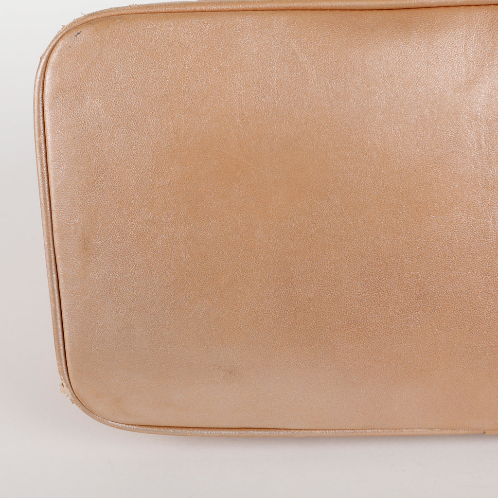 Medallion Tote Quilted Lambskin, Gold