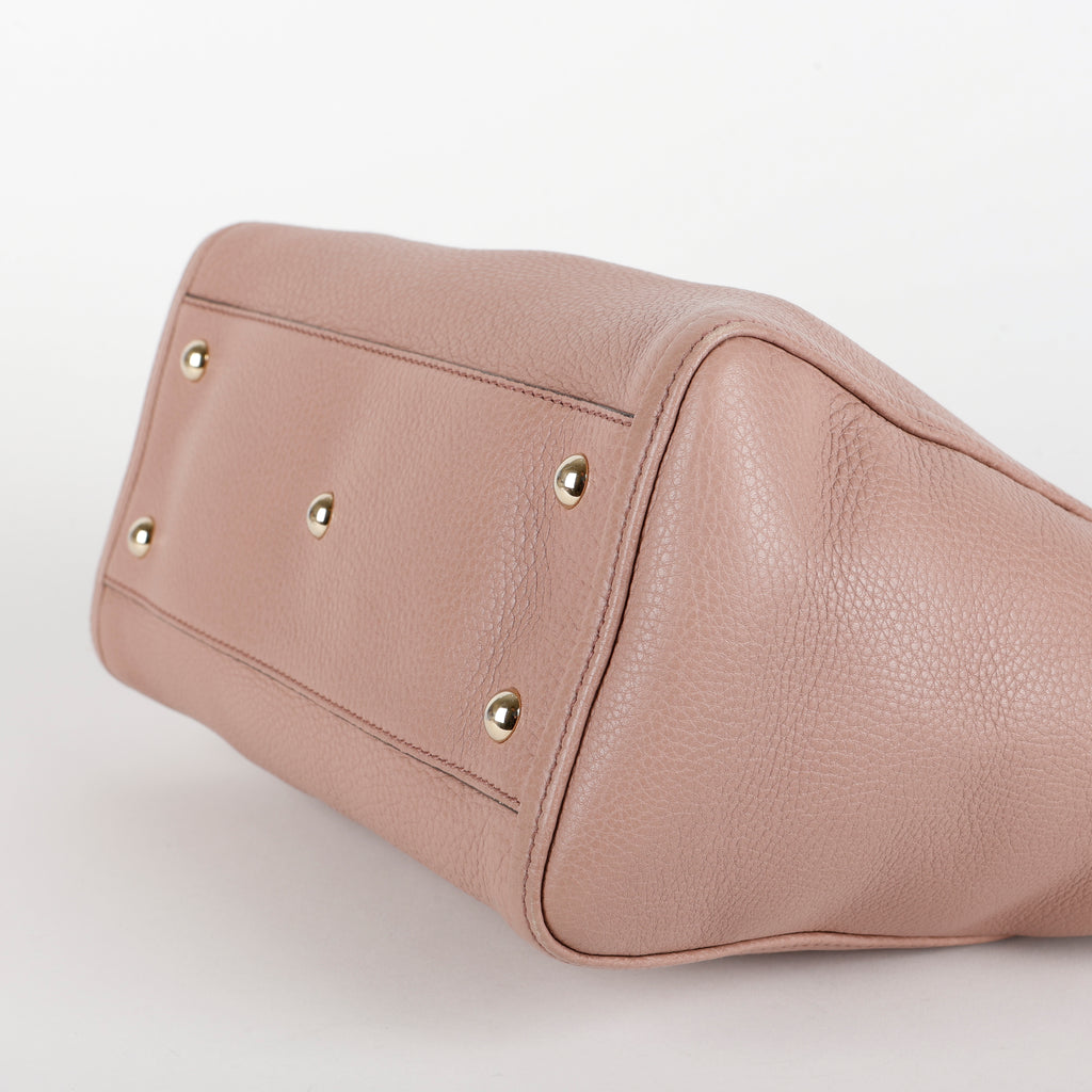 Soho Convertible Top Handle Bag, Dusty Pink