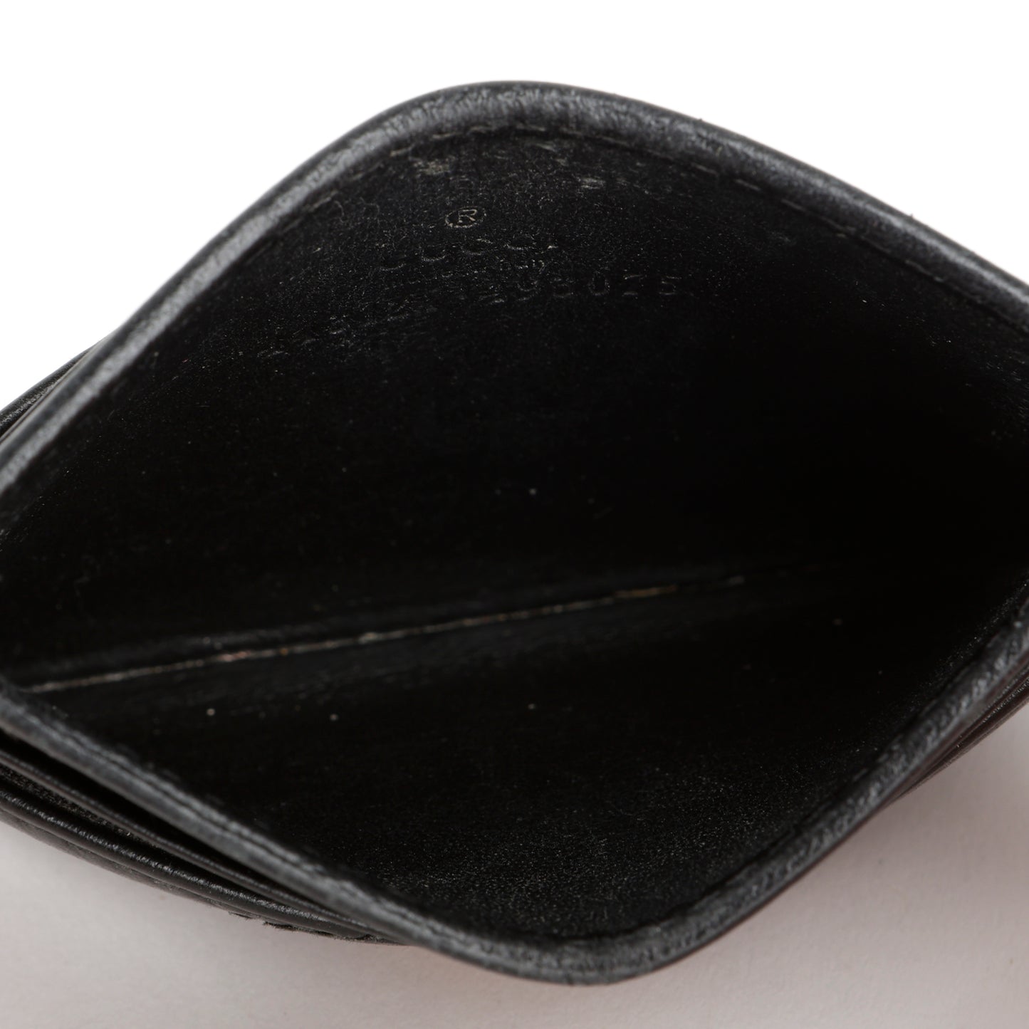 Chevron GG Card Holder, Black