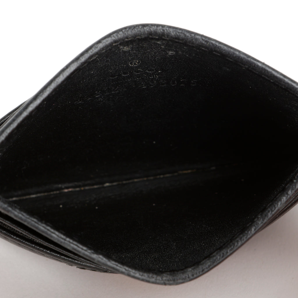 Chevron GG Card Holder, Black