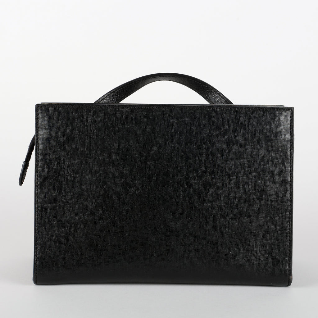 Demi Jour Monster Satchel, Black/Yellow/Blue