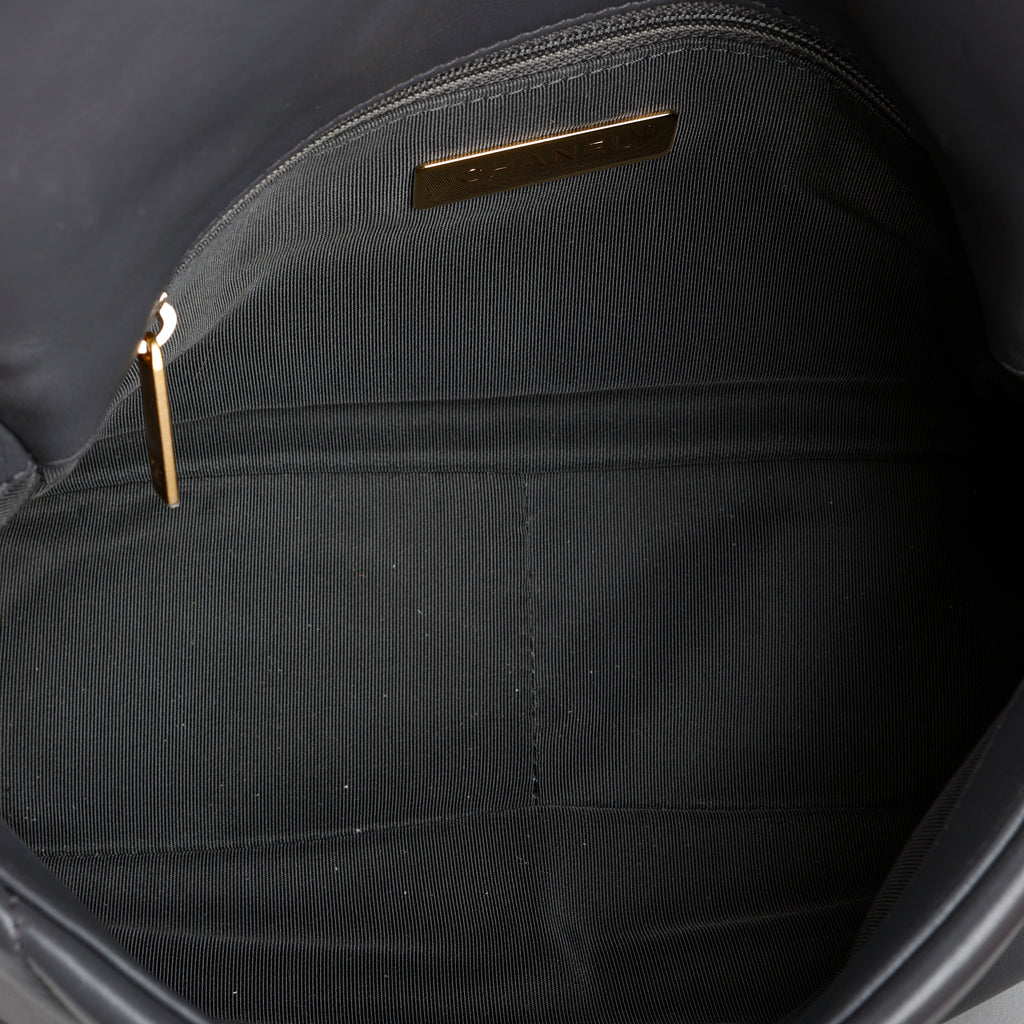 Small 19, Dark Grey Lambskin