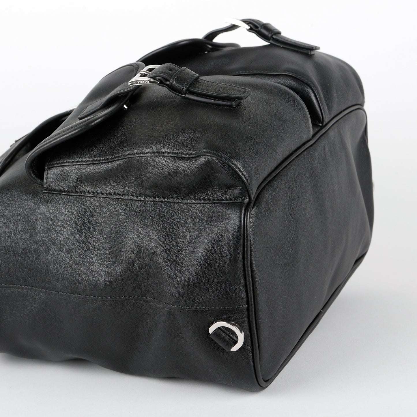 Medium Calfskin Backpack, Black