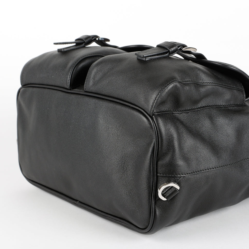 Medium Calfskin Backpack, Black