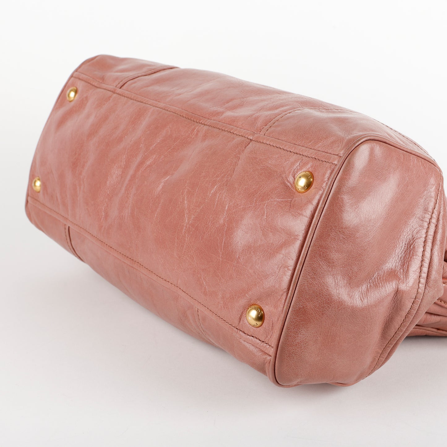 Vitello Shine Tote, Antico Pink GHW