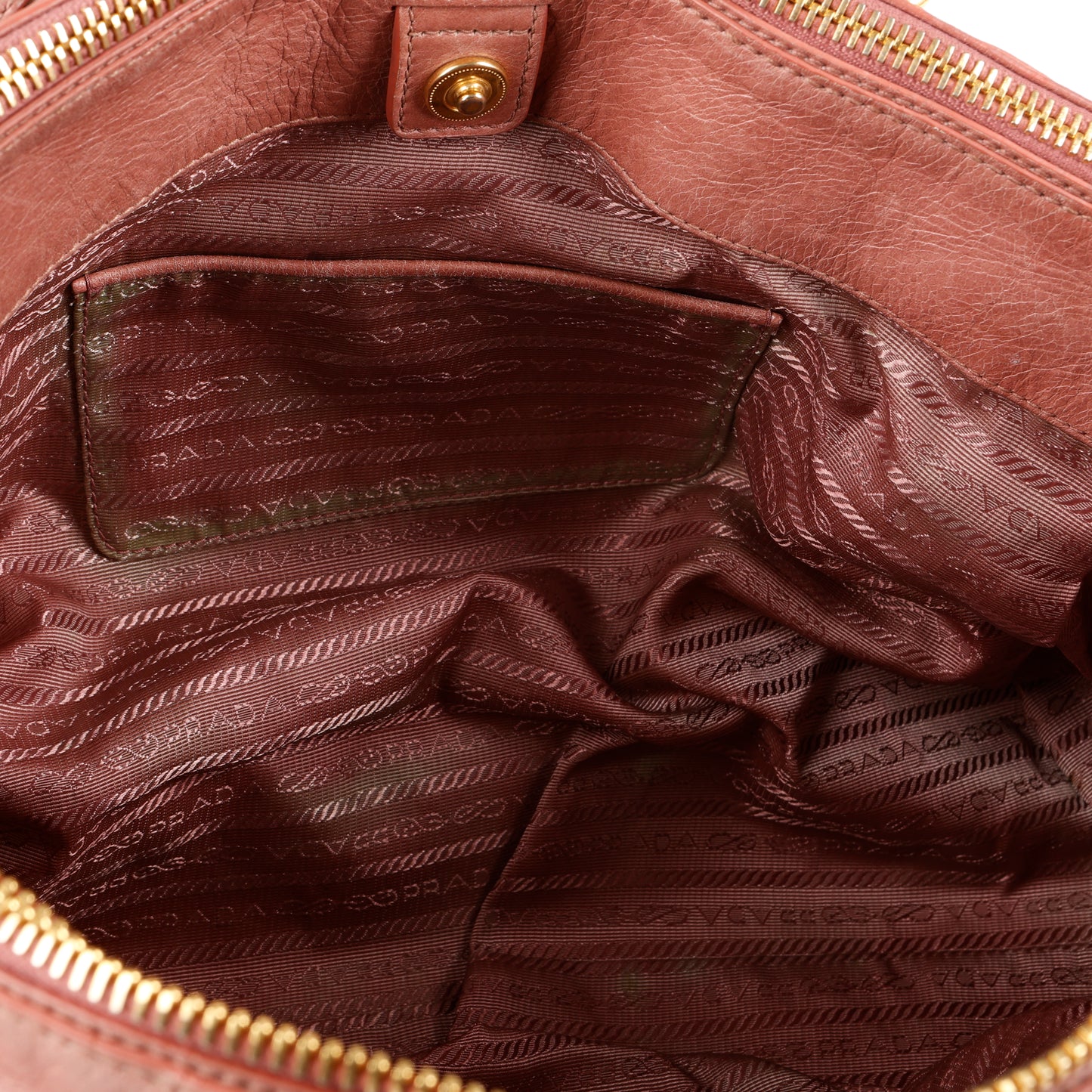 Vitello Shine Tote, Antico Pink GHW
